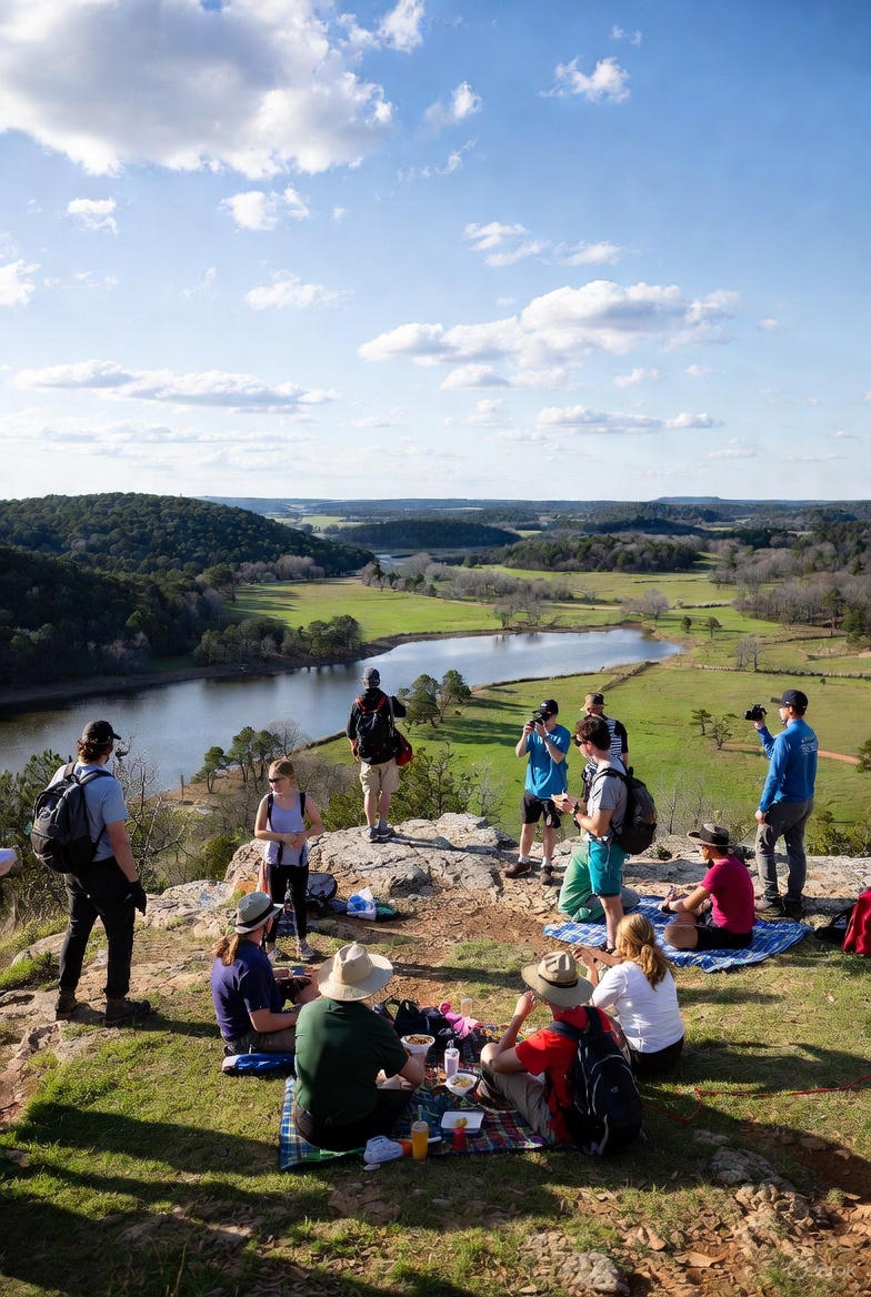 Enjoying Outdoors In Lake Tanglewood, TX